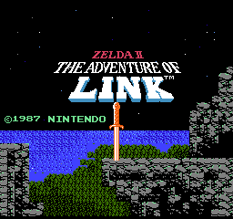 Zelda II Title Screen